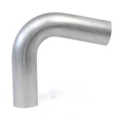 HPS 4.5" OD 110 Degree Bend 6061 Aluminum Elbow Pipe 15 Gauge w/ 6" CLR