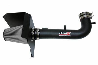 HPS Performance Air Intake Kit - Chevrolet - HPS Silicone Hose - HPS Black Cold Air Intake Kit with Heat Shield for 14-18 GMC Sierra 1500 5.3L V8