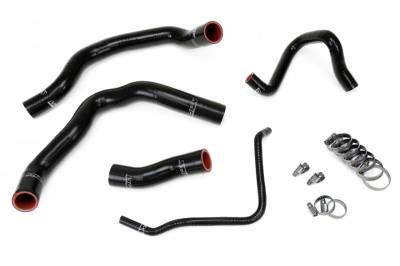 HPS Black Reinforced Silicone Radiator Hose Kit Coolant for Mini 02-08 Cooper S Supercharged