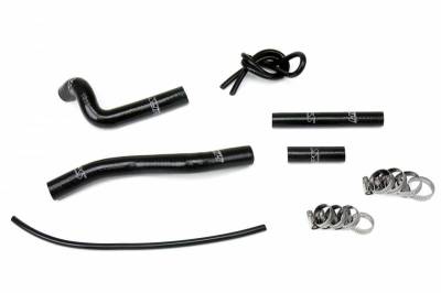 HPS Black Reinforced Silicone Radiator Hose Kit for Suzuki 01-08 RM125 2 Stroke