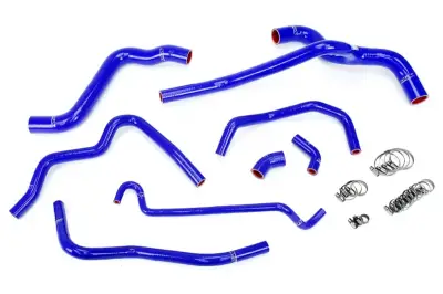 HPS Blue Reinforced Silicone Radiator and Heater Hose Kit Coolant for Ford 05-10 Mustang 4.0L V6
