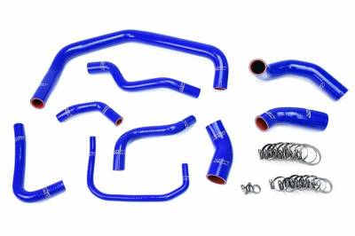 HPS Silicone Radiator Coolant Hose Kits - Ford - HPS Silicone Hose - HPS Blue Reinforced Silicone Radiator Hose Kit Coolant for Ford 03-04 Mustang SVT Cobra 4.6L V8 Supercharged