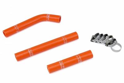 HPS Orange Reinforced Silicone Radiator Hose Kit for KTM 07-10 125SX 144SX 150SX