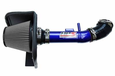 HPS Shortram Air Intake Kit - Ford - HPS Silicone Hose - HPS Performance Shortram Air Intake 2004-2009 Mazda B4000 4.0L V6, Includes Heat Shield, Blue