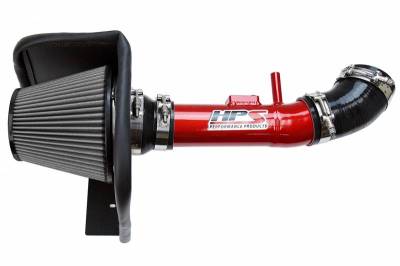 HPS Silicone Hose - HPS Performance Shortram Air Intake 2004-2009 Mazda B4000 4.0L V6, Includes Heat Shield, Red - Image 2