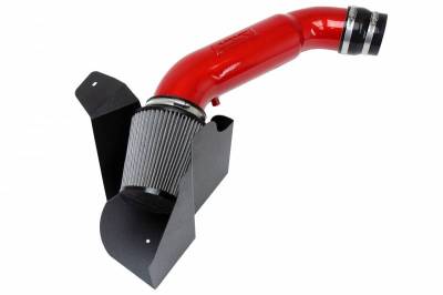 HPS Performance Shortram Air Intake Kit 2012-2015 Audi A7 Quattro 3.0L Supercharged (C7), Includes Heat Shield, Red