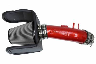 HPS Performance Air Intake Kit - Lexus - HPS Silicone Hose - HPS Red Cold Air Intake Kit with Heat Shield for 08-20 Lexus LX570 5.7L V8