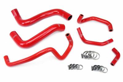 HPS Silicone Radiator and Heater Coolant Hose Kits - Toyota - HPS Silicone Hose - HPS Red Reinforced Silicone Radiator Hose + Heater Hose Kit Coolant for Lexus 03-09 GX470 4.7L V8 Left Hand Drive
