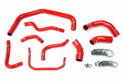 HPS Silicone Radiator Coolant Hose Kits - Ford - HPS Silicone Hose - HPS Red Reinforced Silicone Radiator Hose Kit Coolant for Ford 03-04 Mustang SVT Cobra 4.6L V8 Supercharged