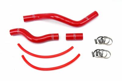 HPS Red Reinforced Silicone Radiator Hose Kit Coolant for Honda 01-05 Civic 1.7L Automatic Trans.
