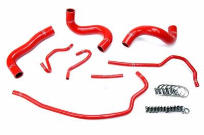 HPS Red Reinforced Silicone Radiator Hose Kit Coolant for Toyota 09-13 Corolla 1.8L