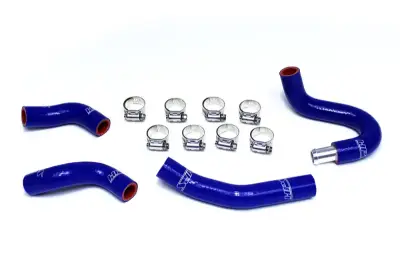 HPS Reinforced Blue Silicone Heater Hose Kit Coolant for Nissan 07-08 350Z VQ35HR