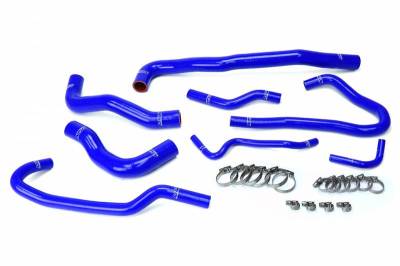 HPS Reinforced Blue Silicone Radiator + Heater Hose Kit Coolant for Mazda 16-17 MX-5 Miata 2.0L