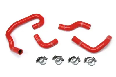 HPS Reinforced Red Silicone Heater Hose Kit Coolant for Toyota 93-95 Pickup 3.0L V6 Left Hand Drive