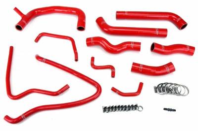 HPS Reinforced Red Silicone Radiator Hose Kit Coolant for Toyota 00-05 MR2 Spyder