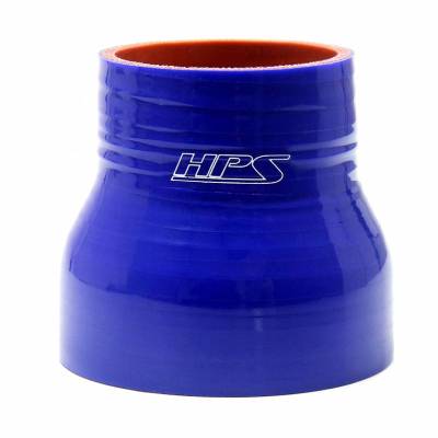 HPS Silicone Hose Couplers - Silicone Straight Reducer Coupler Hoses - HPS Silicone Hose - Silicone Reducer Hose,High Temp 4-ply Reinforced,1" - 1-3/4" ID,4" Long,Blue