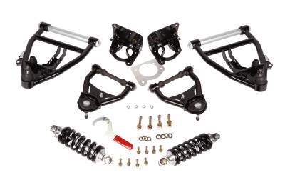 Coil-Over Conversion Kit, 63-87 C10, Front, Single Adj., SB, Incl. Control Arms