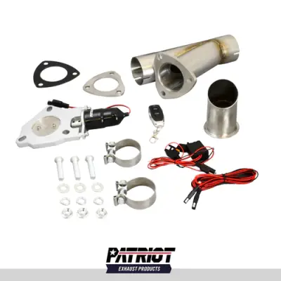 Patriot Exhaust Components - Patriot Cut Out Kits - Patriot Exhaust Products - Patriot Exhaust PEC250K-1 Electronic Cutouts 2.5" Single System