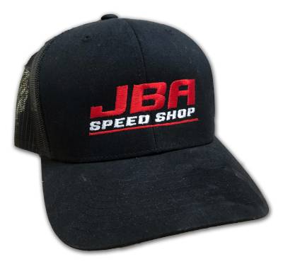 JBA Embroidered Snap Back Trucker Hat - Red/White